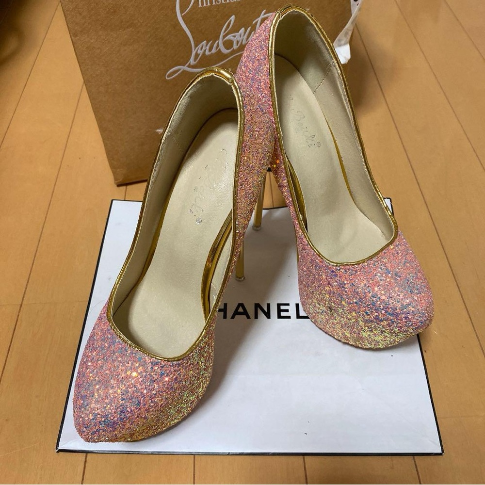 Pink & Glittery Heels